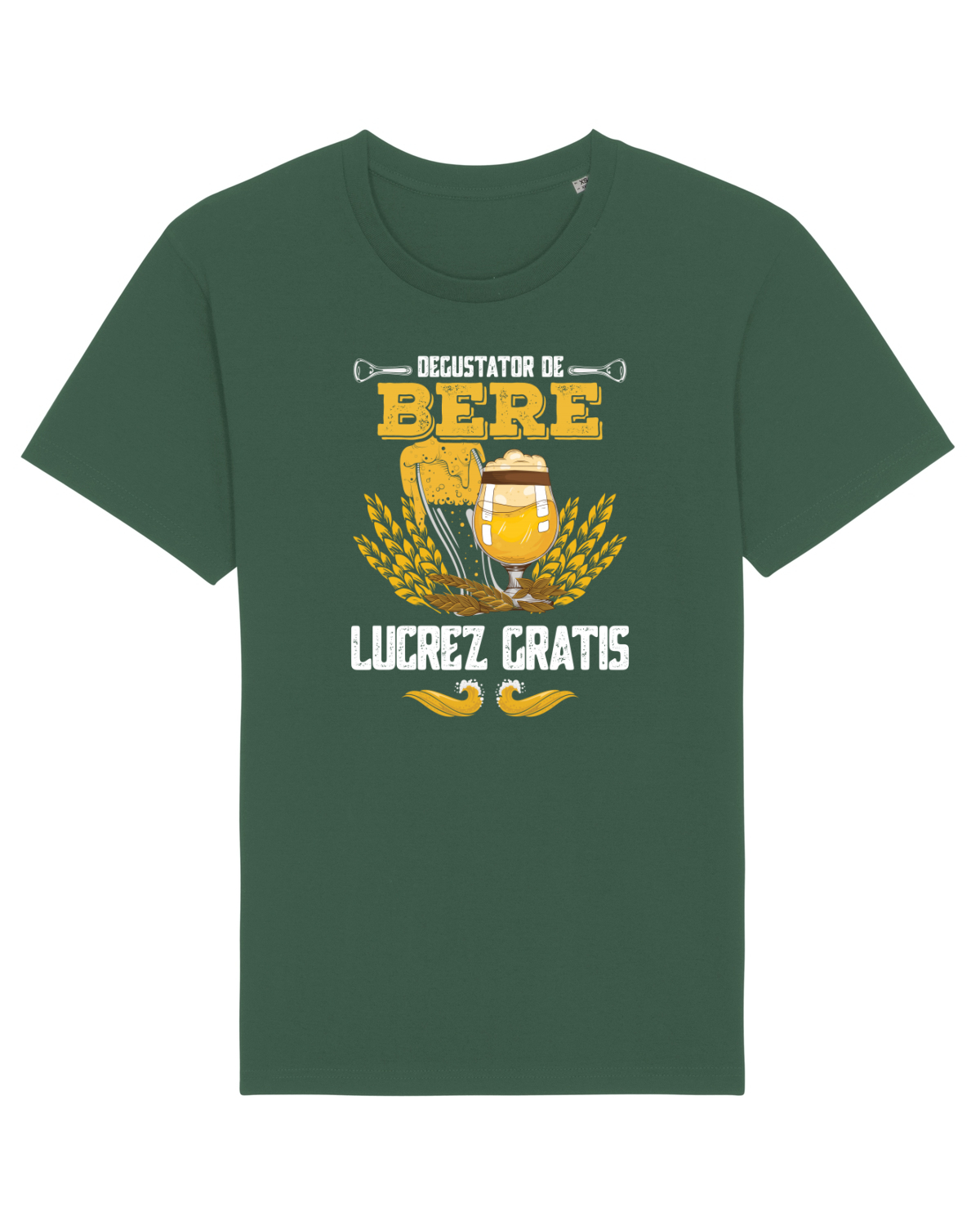 Tricou mânecă scurtă Unisex Rocker Bottle Green