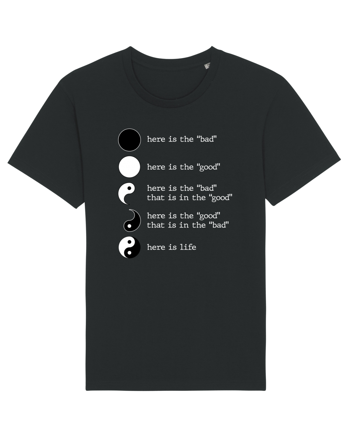 Tricou mânecă scurtă Unisex Rocker Black