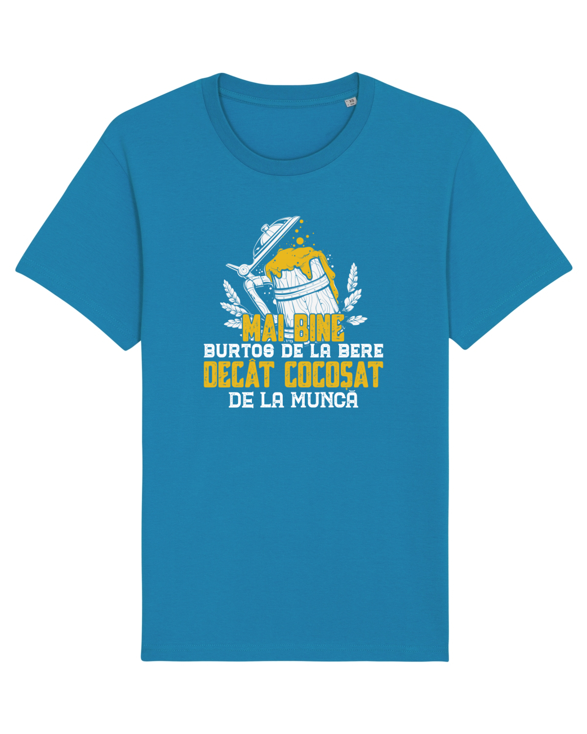 Tricou mânecă scurtă Unisex Rocker Azur