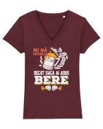 pt iubitorii de bere - Nu ma deranja decat daca ai adus bere Tricou mânecă scurtă guler V Damă Evoker