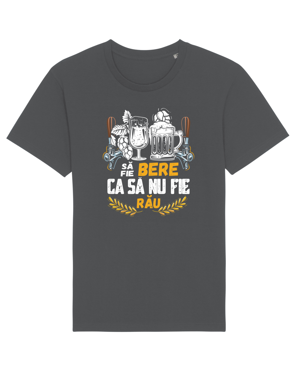 Tricou mânecă scurtă Unisex Rocker Anthracite