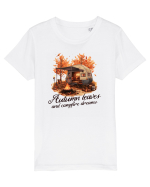 Autumn leaves, campfire dreams Tricou mânecă scurtă  Copii Mini Creator