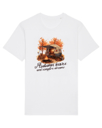 Autumn leaves, campfire dreams Tricou mânecă scurtă Unisex Rocker