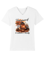 Find yourself in autumns beauty Tricou mânecă scurtă guler V Bărbat Presenter