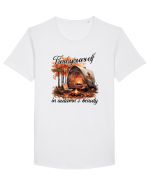 Find yourself in autumns beauty Tricou mânecă scurtă guler larg Bărbat Skater