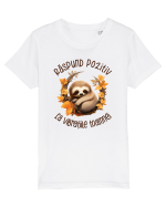 Răspund pozitiv la vibrațiile toamnei Tricou mânecă scurtă  Copii Mini Creator