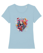 Princess  Tricou mânecă scurtă guler larg fitted Damă Expresser