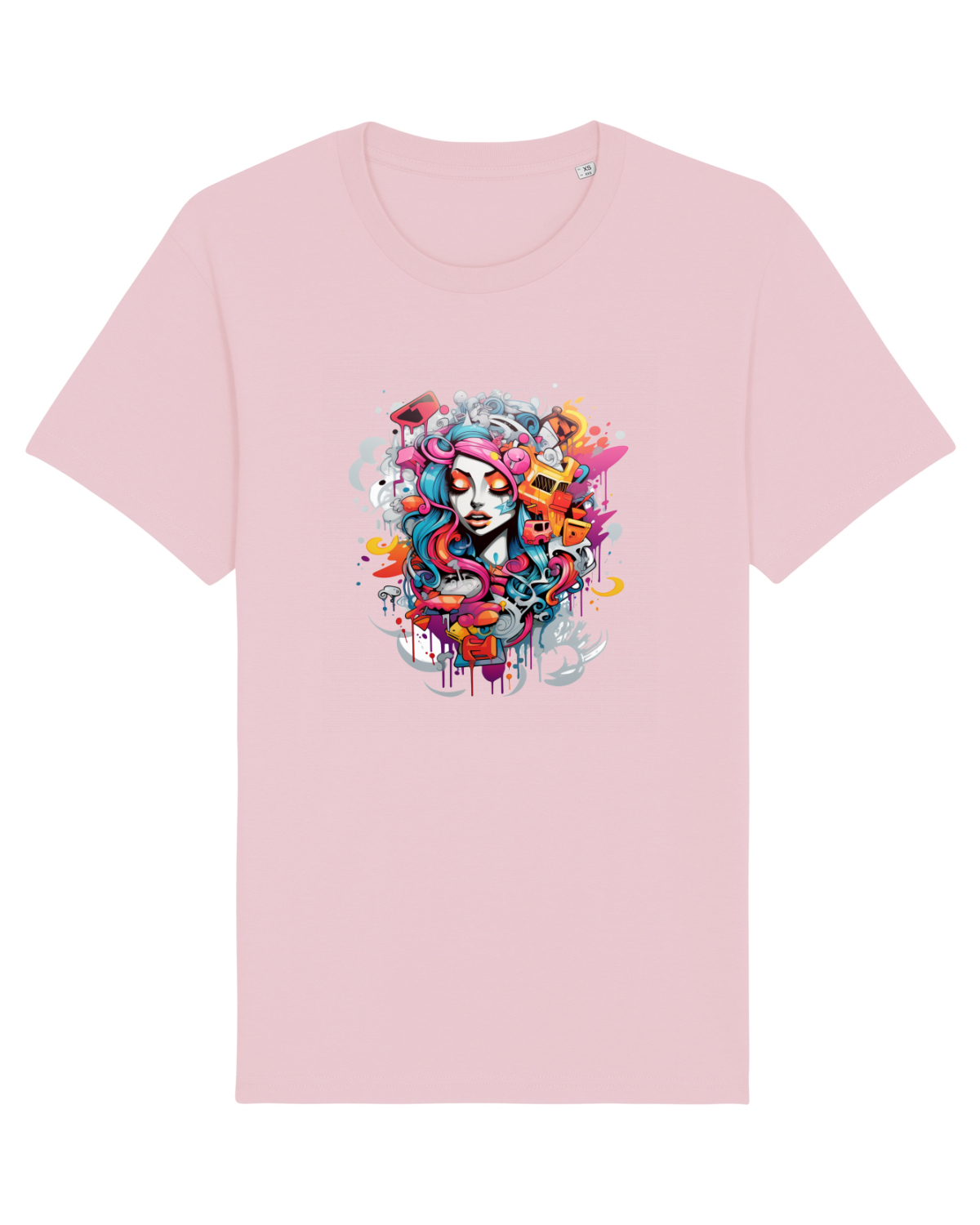 Tricou mânecă scurtă Unisex Rocker Cotton Pink