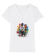 Urban Boy Tricou mânecă scurtă guler V Damă Evoker