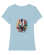 Urban Boy Tricou mânecă scurtă guler larg fitted Damă Expresser