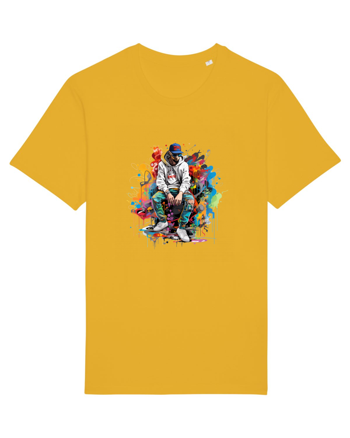 Tricou mânecă scurtă Unisex Rocker Spectra Yellow