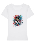 Play on Tricou mânecă scurtă guler larg fitted Damă Expresser