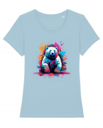 Polar Bear Tricou mânecă scurtă guler larg fitted Damă Expresser