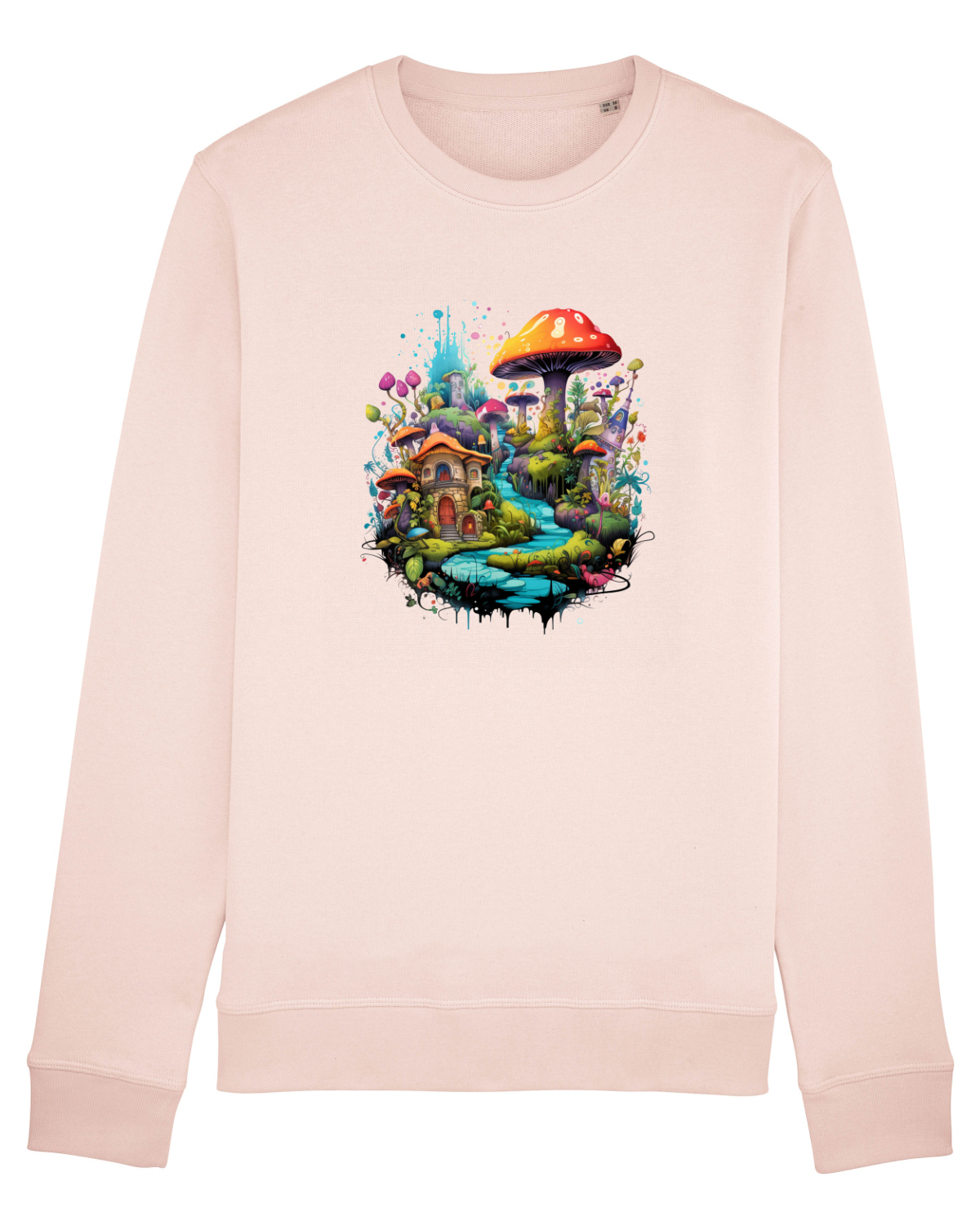 Bluză mânecă lungă Unisex Rise Candy Pink