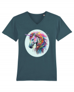 Unicorn Dream Tricou mânecă scurtă guler V Bărbat Presenter