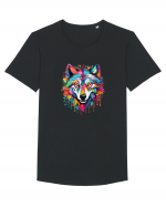 Dream Wolf Tricou mânecă scurtă guler larg Bărbat Skater