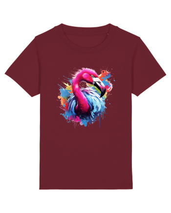 Flamingo splash Burgundy