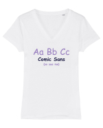 Comic Sans Tricou mânecă scurtă guler V Damă Evoker