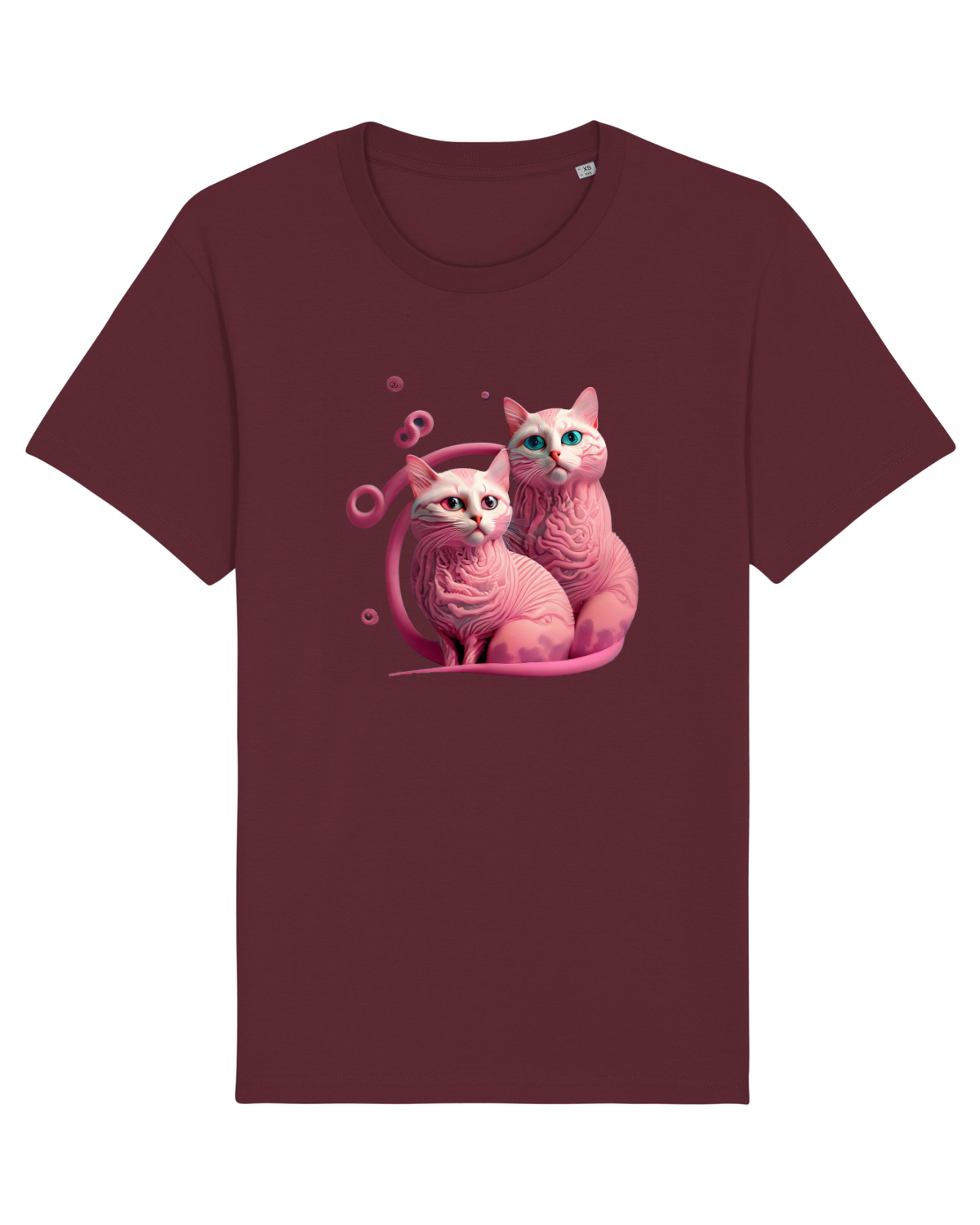 Tricou mânecă scurtă Unisex Rocker Burgundy