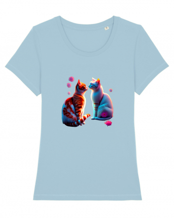 Feline Florale Fusion Sky Blue