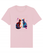 Feline Florale Fusion Tricou mânecă scurtă Unisex Rocker