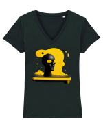 Mistery in Motion Tricou mânecă scurtă guler V Damă Evoker
