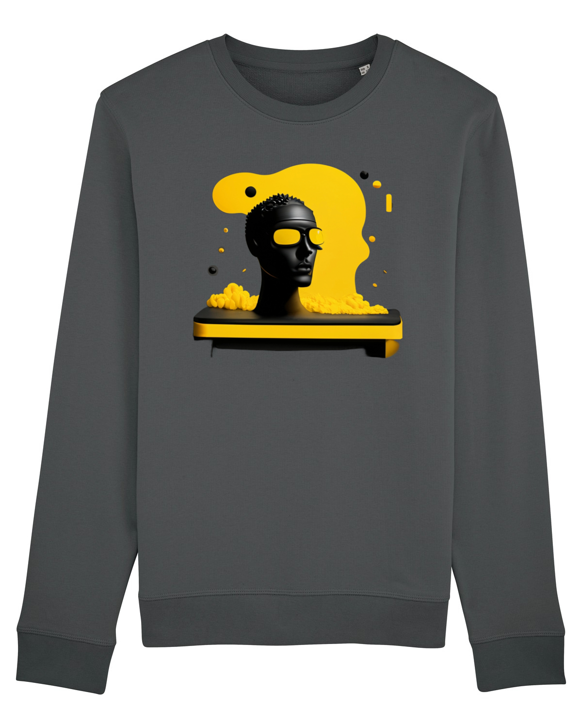 Bluză mânecă lungă Unisex Rise Anthracite