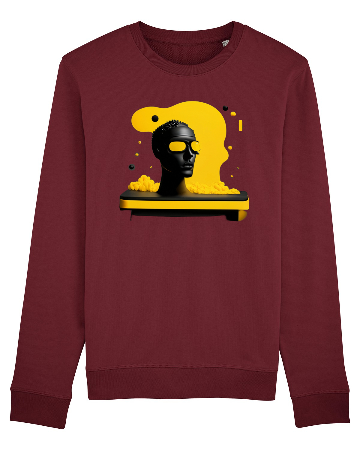 Bluză mânecă lungă Unisex Rise Burgundy