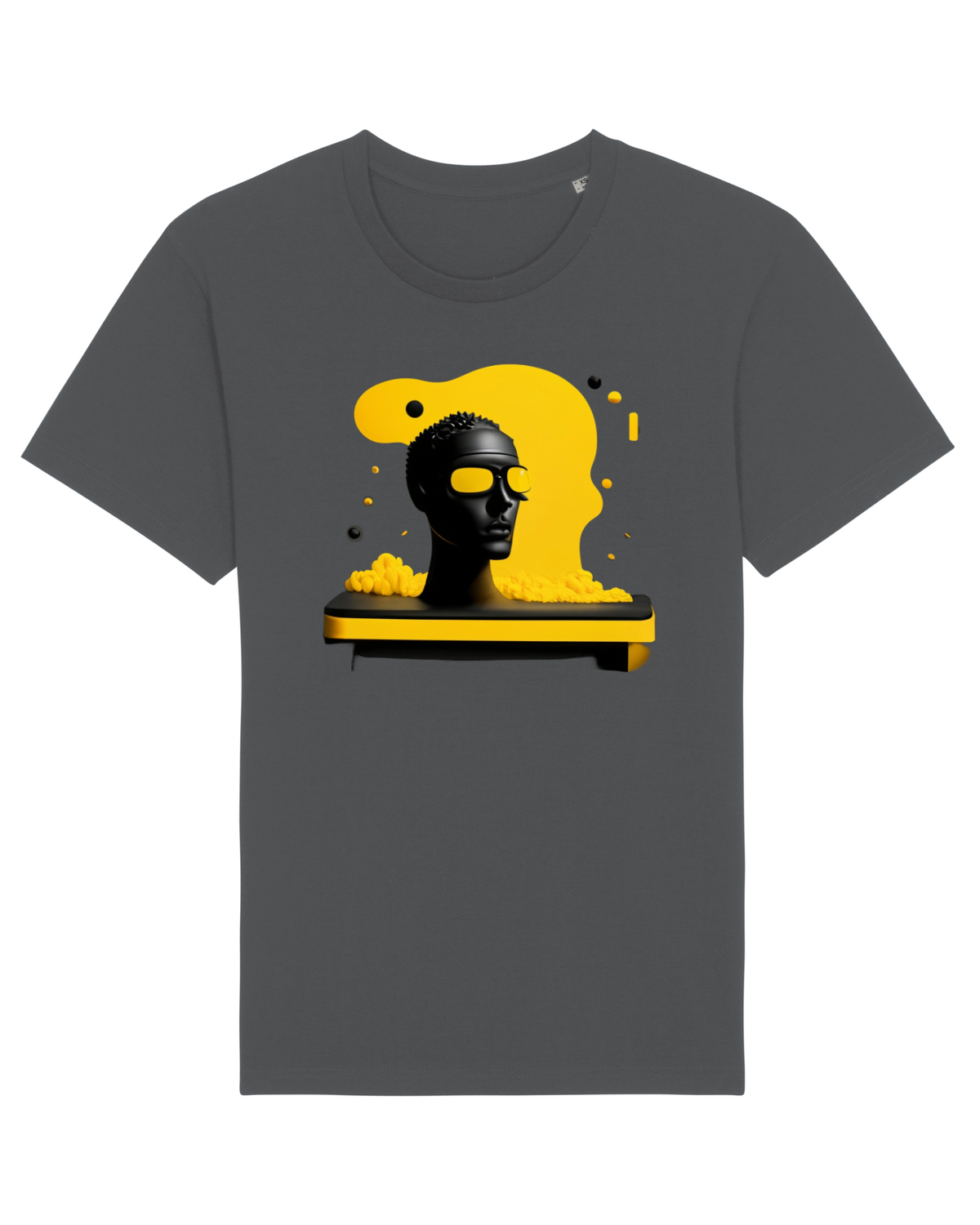 Tricou mânecă scurtă Unisex Rocker Anthracite
