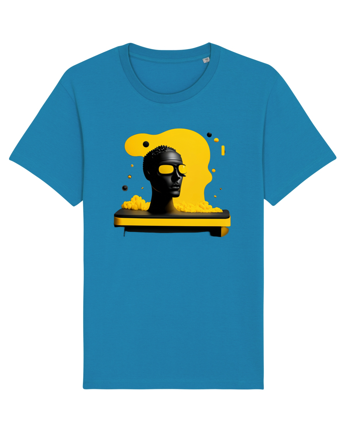 Tricou mânecă scurtă Unisex Rocker Azur