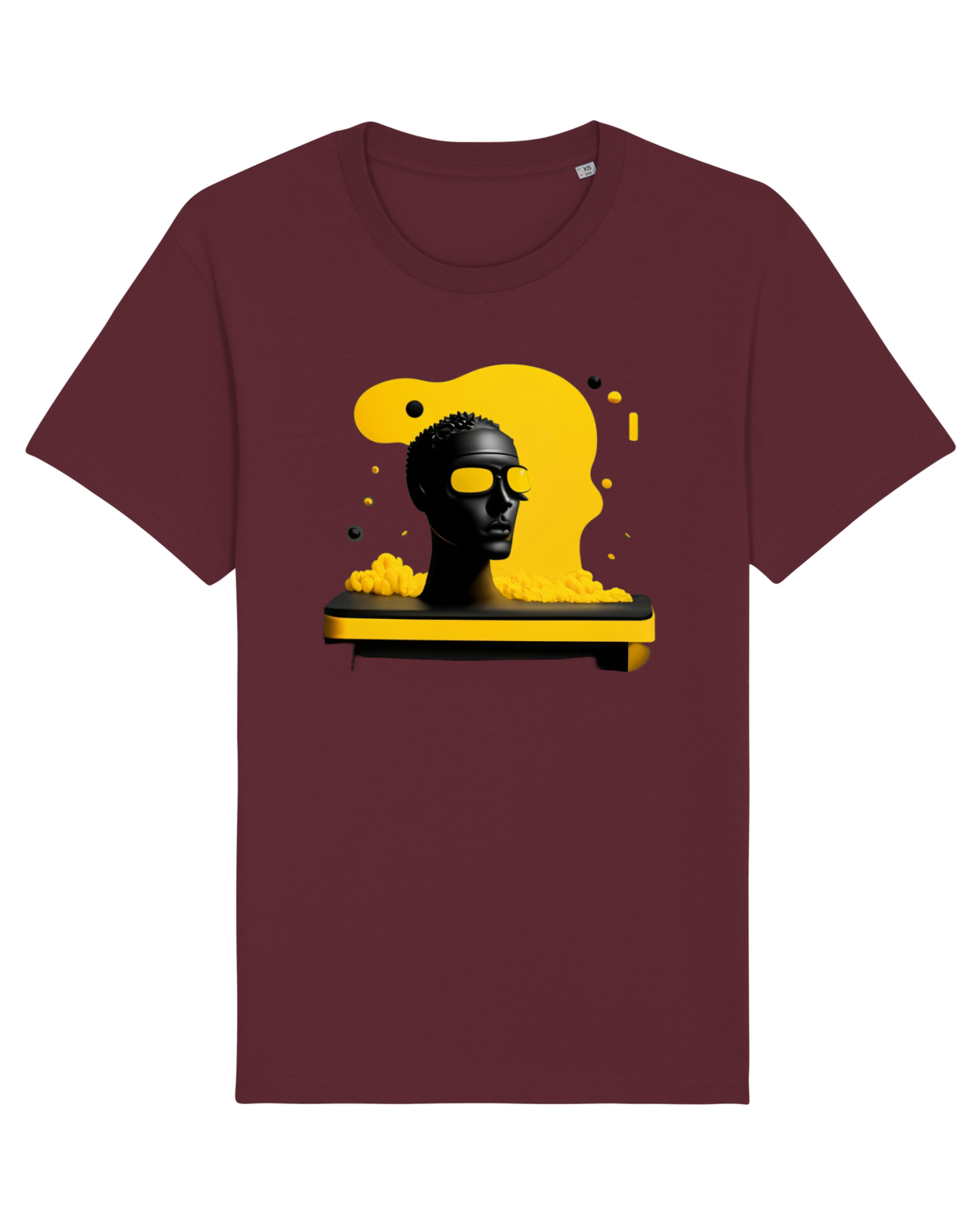 Tricou mânecă scurtă Unisex Rocker Burgundy