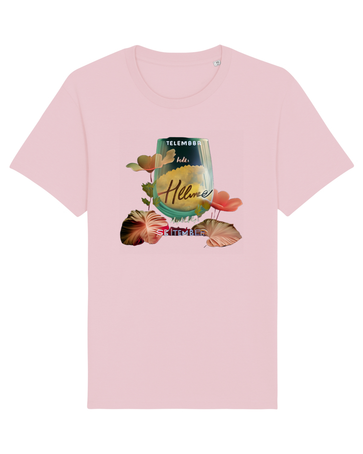 Tricou mânecă scurtă Unisex Rocker Cotton Pink