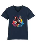 King and Queen Tricou mânecă scurtă guler V Bărbat Presenter
