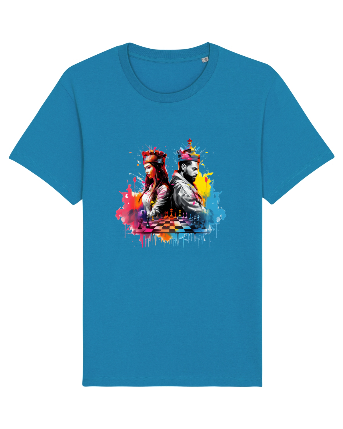 Tricou mânecă scurtă Unisex Rocker Azur