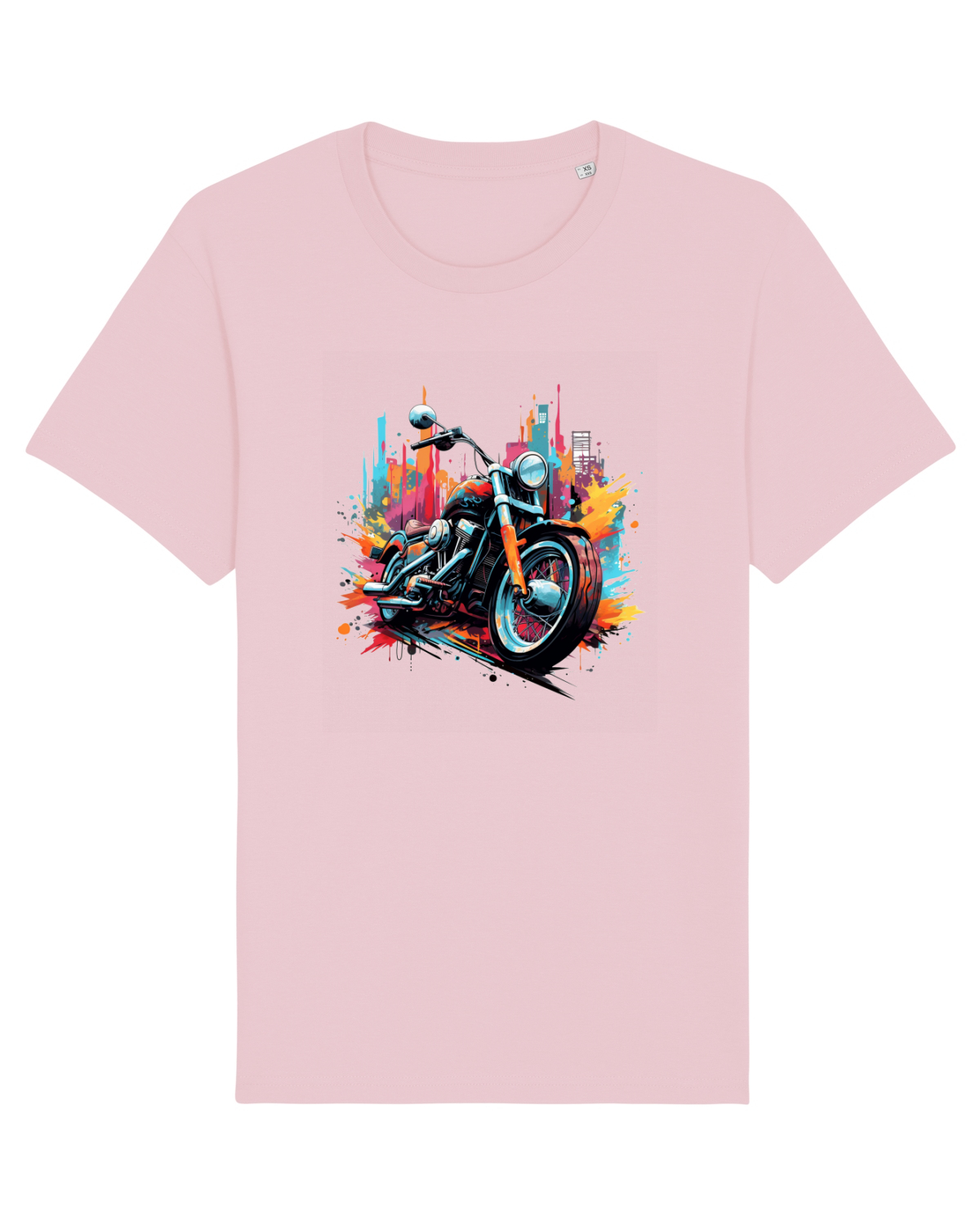 Tricou mânecă scurtă Unisex Rocker Cotton Pink