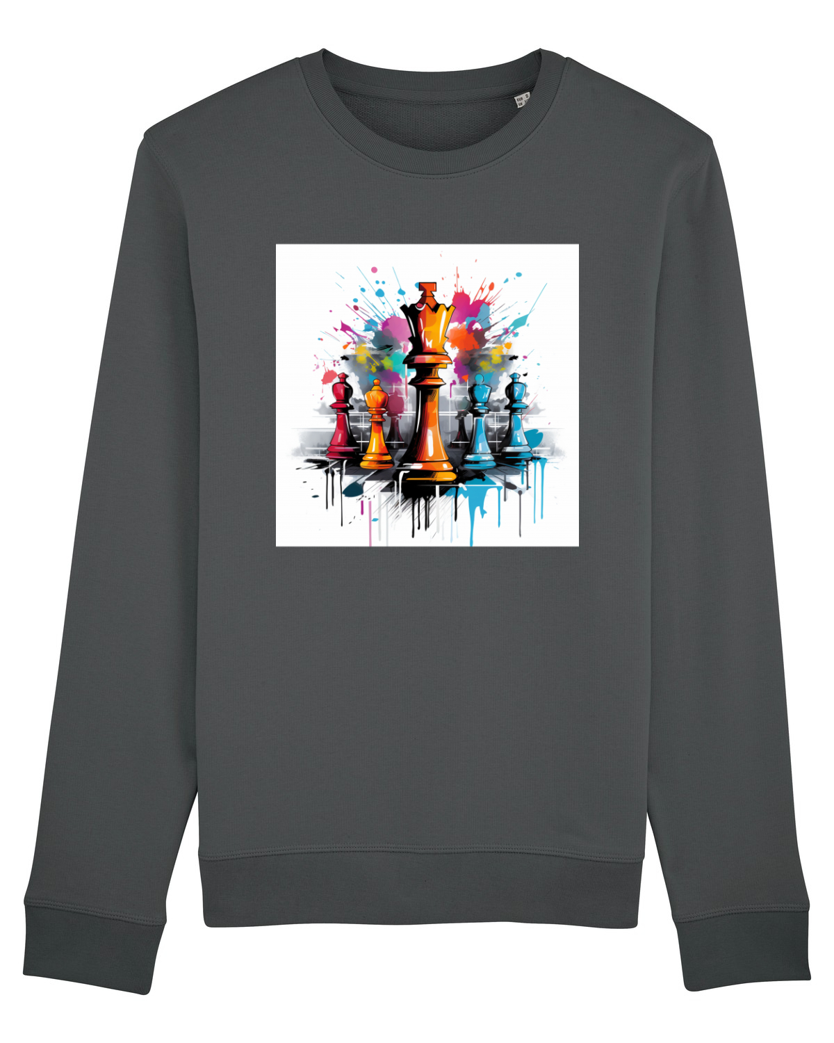 Bluză mânecă lungă Unisex Rise Anthracite