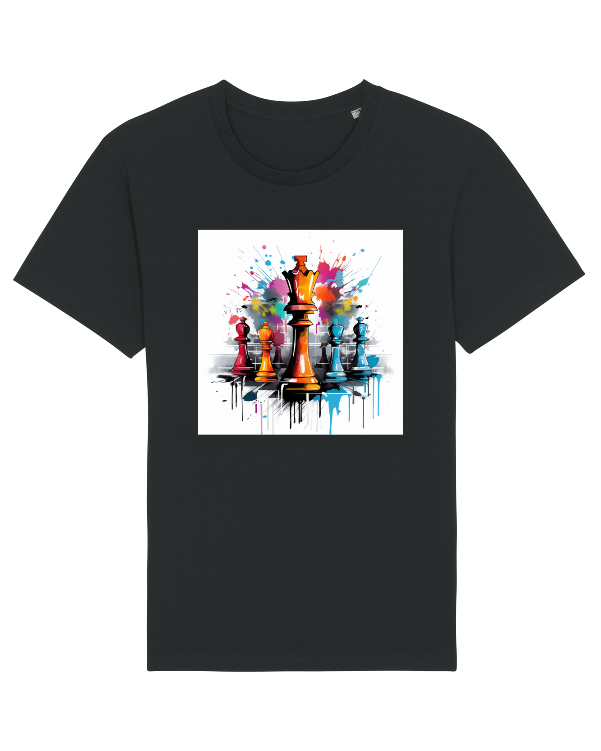 Tricou mânecă scurtă Unisex Rocker Black