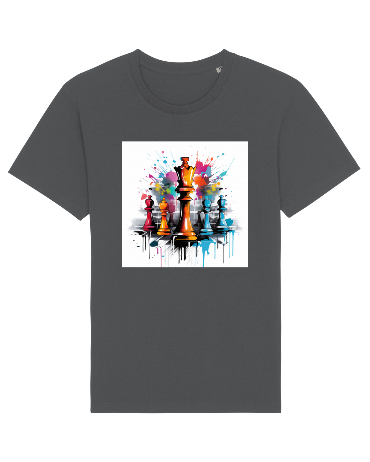 Tricou mânecă scurtă Unisex Rocker Anthracite