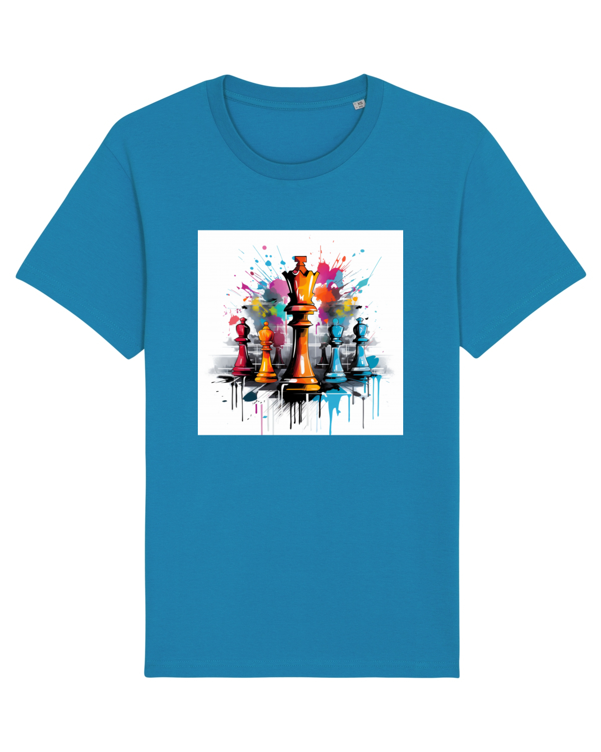Tricou mânecă scurtă Unisex Rocker Azur
