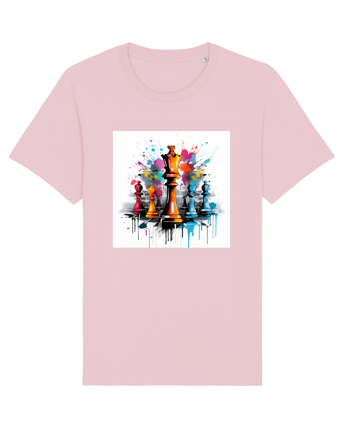 Tricou mânecă scurtă Unisex Rocker Cotton Pink