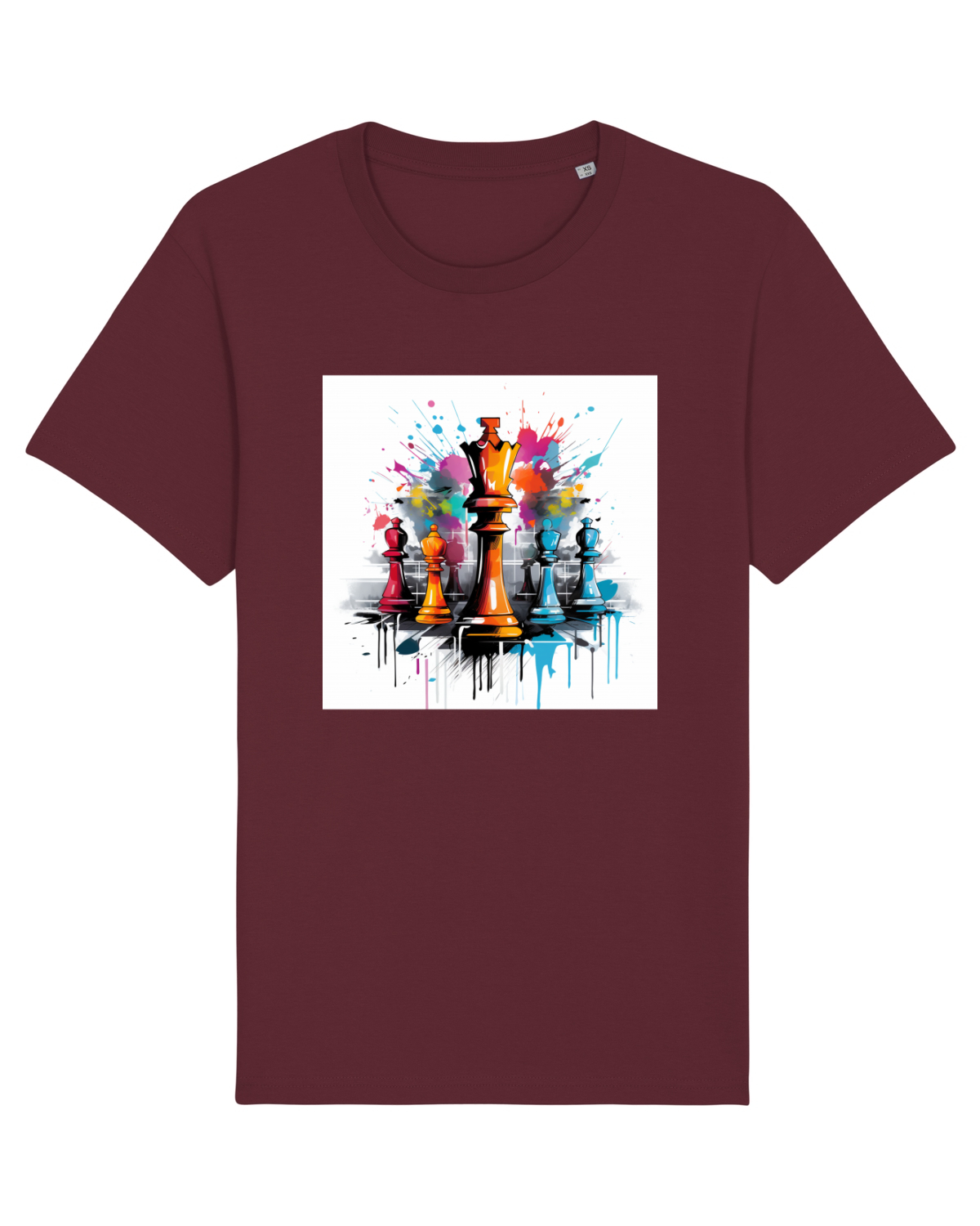 Tricou mânecă scurtă Unisex Rocker Burgundy