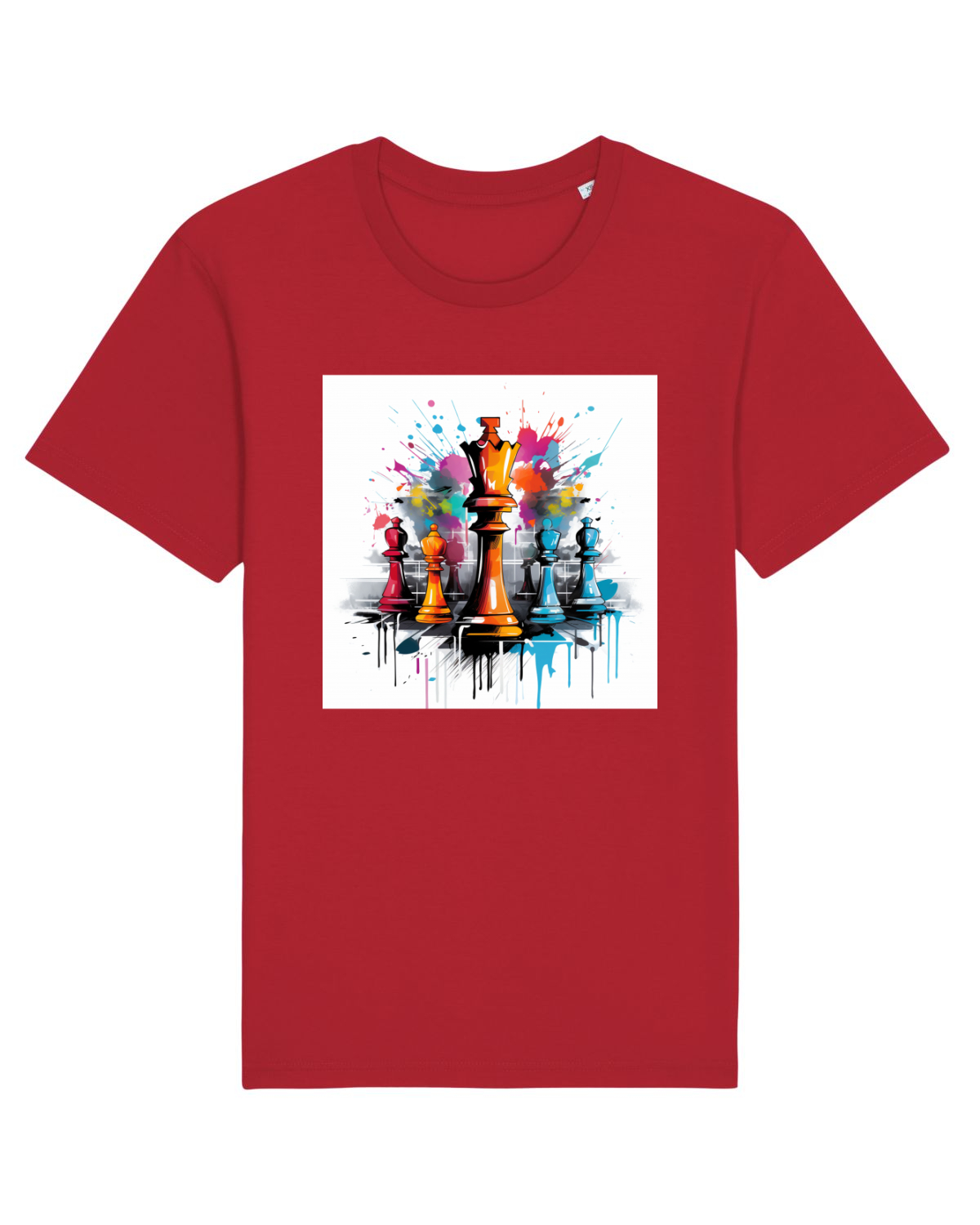Tricou mânecă scurtă Unisex Rocker Red