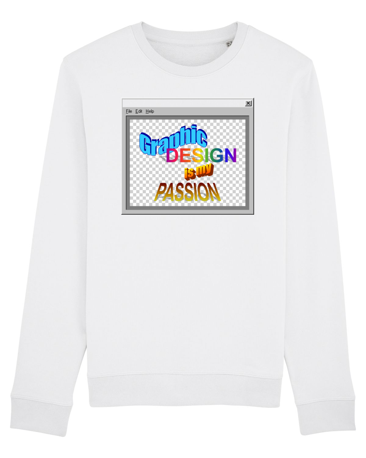 Bluză mânecă lungă Unisex Rise White