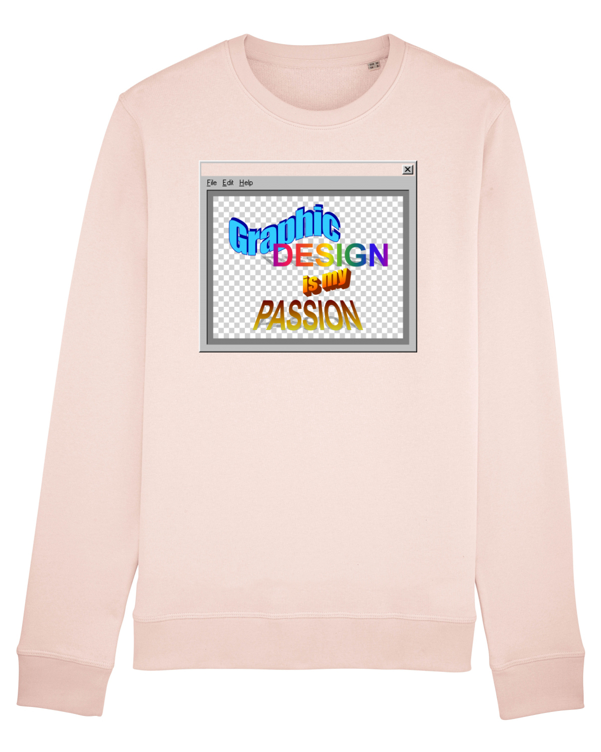 Bluză mânecă lungă Unisex Rise Candy Pink