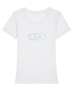 ON/OFF Tricou mânecă scurtă guler larg fitted Damă Expresser