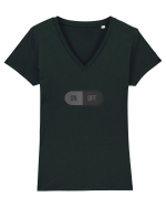 ON/OFF Tricou mânecă scurtă guler V Damă Evoker
