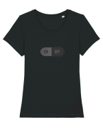 ON/OFF Tricou mânecă scurtă guler larg fitted Damă Expresser