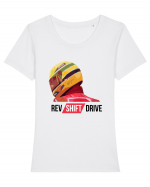 Rev Shift Drive Tricou mânecă scurtă guler larg fitted Damă Expresser