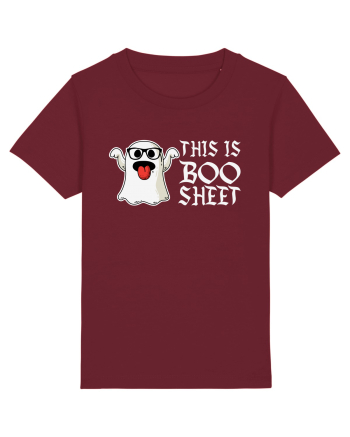 This Is Boo Sheet Bull Shit Funny Burgundy