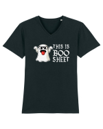 This Is Boo Sheet Bull Shit Funny Tricou mânecă scurtă guler V Bărbat Presenter